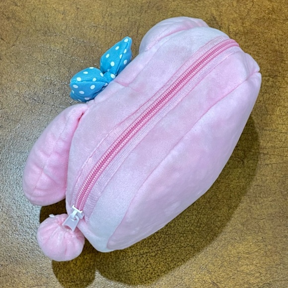 My Melody Plush Cosmetic Makeup Pouch Travel Case Kawaii Sanrio Pink - Picture 9 of 11